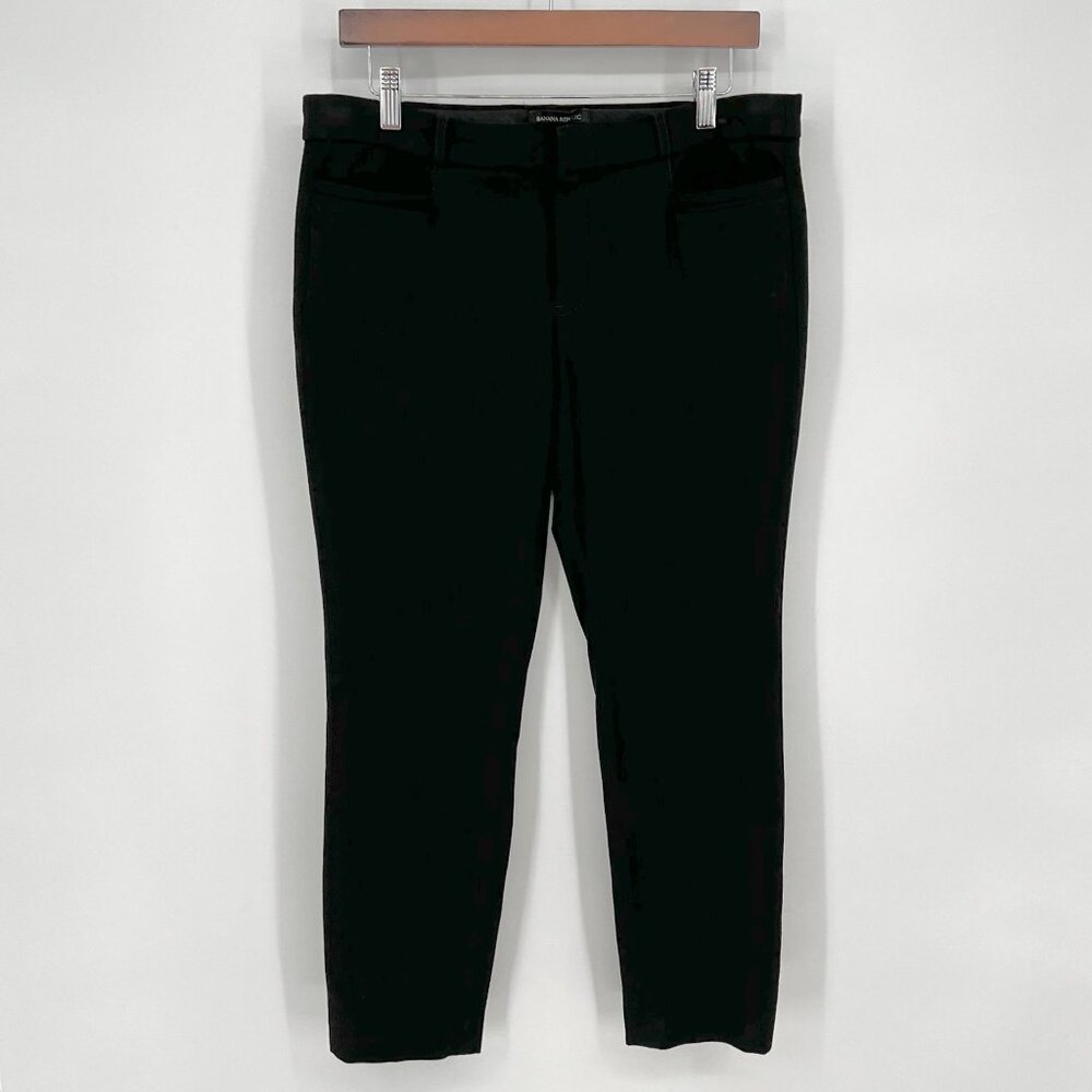 Banana Republic Womens Slim Fit Sloan Pants Size 10 Black Ankle Career Staple